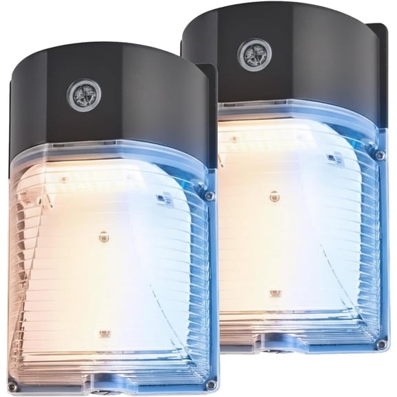 LED Wall Pack Light with Photocell, 26W/18W/13W Selectable & 3CCT 3000K/4000K/5000K,Dusk to Dawn IP65 Waterproof Outdoor Security Light for Garage, Yard, Commercial Warehouse, ETL Listed