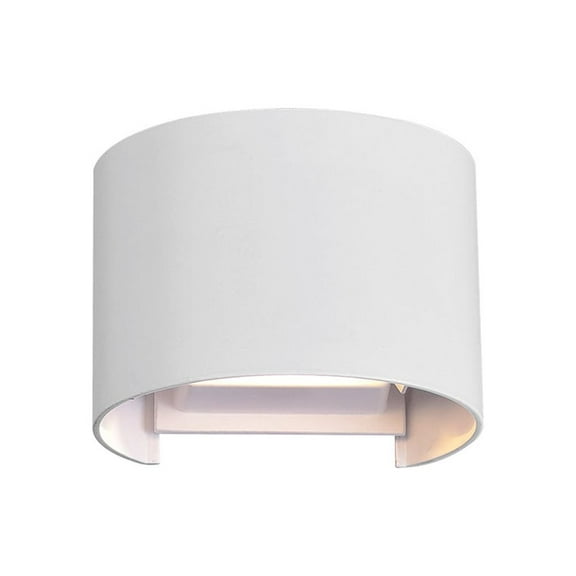 LED Wall Sconce with White Finish
