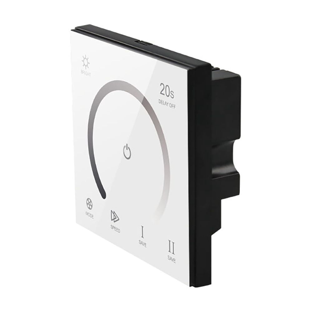 LED Wall Switch Dimmer LED Controller Wall-Mounted Plastic Cover Touch ...