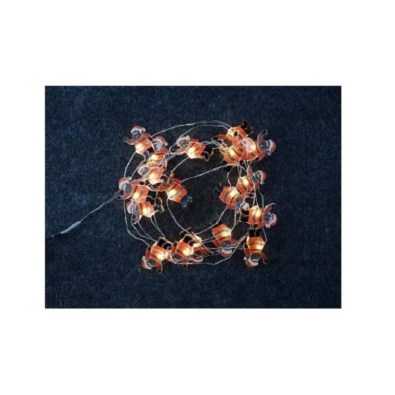 LED Warm White Santa Claus (1" size) Ultra-Wire Light (18 lights, 16 feet in length)