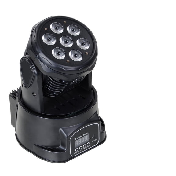 LED Wash 7x18W RGBWA+UV/7x12W RGBW Moving Head Lighting 4in1 RGBW For Disco DJ KTV 12/16DMX Channels LED Stage Dj Light ,Easy to Carry