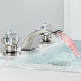 thumbnail image 1 of Senlesen Brass Brushed Nickel Bathroom Sink Faucet, 1 of 16