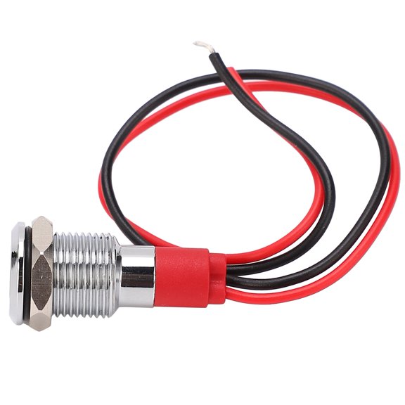 LED Waterproof Indicator Light,LED Metal Indicator Light Waterproof Power Small Corded Industrial Control Components 10mm,LED Metal Indicator Light