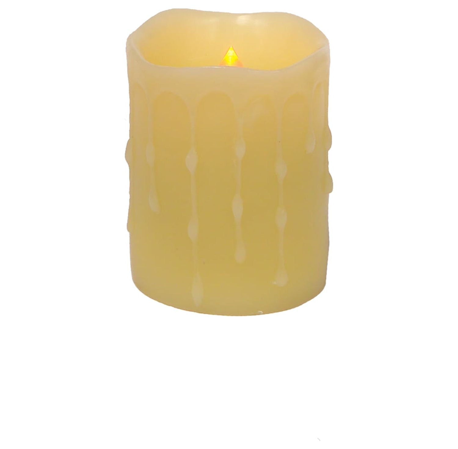 LED Dripping Wax Pillar Candles (Set - 4) main image 1