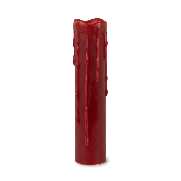 LED Wax Dripping Pillar Candle with remote and 4 and 8 Hour Timer (Set of 2) 1.75"Dx8"H Wax/Plastic