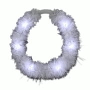 Blinkee A1410 LED White Feather Angel Halo Crown Headband