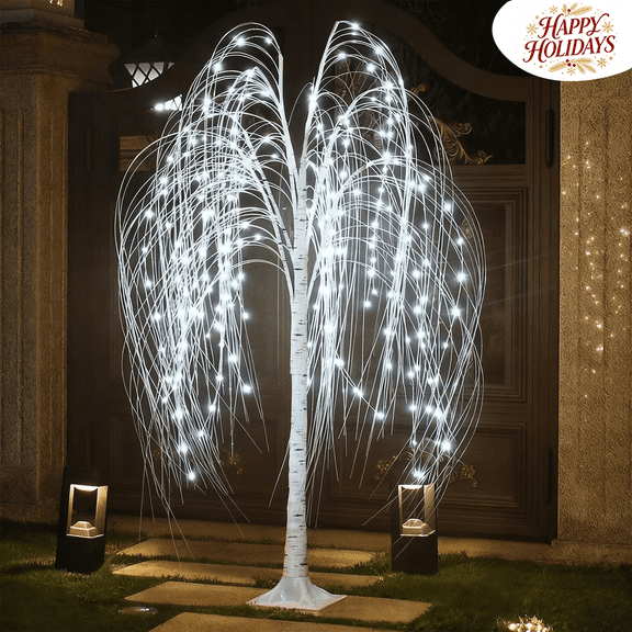 LED Willow Branch Light, Artificial Lighted Twig Tree Lamp, Decorative Illuminated Branch Ornament for Indoor Home Party for Christmas, Winter & New Year Holiday Celebrations