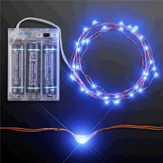 LED Wire String Lights, Blue