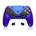 thumbnail image 1 of LED Wireless Controller for P5, Compatible with P5 Pro/Slim/PC, Dual Vibration, Macro/Turbo Function, 3.5mm Audio Jack, 6-Axis Motion Controller Gamepad with Speaker&RGBChroma Indigo), 1 of 10