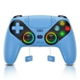 thumbnail image 1 of LED Wireless Controller for P5, Compatible with P5 Pro/Slim/PC, Dual Vibration, Macro/Turbo Function, 3.5mm Audio Jack, 6-Axis Motion Controller Gamepad with Speaker, 1 of 8