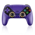thumbnail image 1 of LED Wireless Controller for P5 PC, Bluetooth Controller with Turbo, Macro, Dynamic Vibration, 6-Axis Motion Control, 3.5mm Audio Jack, 1000mAh Battery, Speaker - Blue, 1 of 11