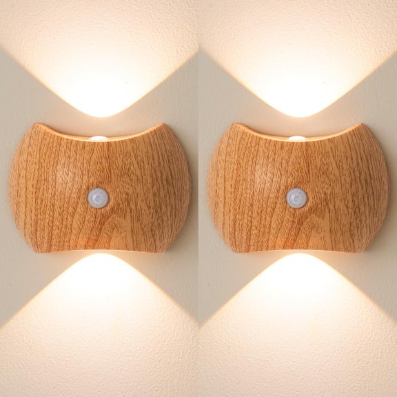 LED Wireless Wall Light Modern Wall Lamp Indoor 2700K/4500K/6500K Dimmings Wall Sconce with Motion Sensor Wall Lighting USB Rechargeable for Living Room Bedroom Hallways
