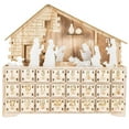 thumbnail image 1 of 24-Day LED Wooden Advent Calendar with 24 Drawers – Lights Up DIY Empty Box for Christmas Holiday Decorations, 1 of 8