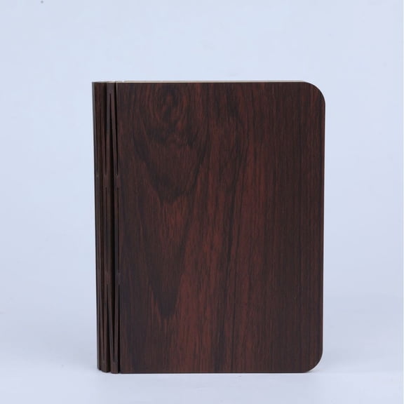 LED Wooden Book Lamp, Creative Foldable Flip-Page Design, 3 Color Dimmable Rechargeable Night Light, Bedside Ambient Table Lamp