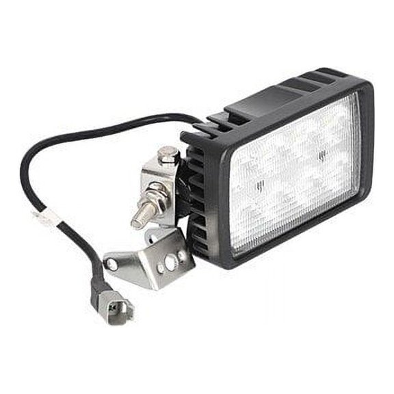 LED Work Light 40W Rectangular Swivel Side Post Mount Flood Beam fits New Holland TS90 TS100 TS110 82014951 fits Ford 9846126 fits Case IH 82014951