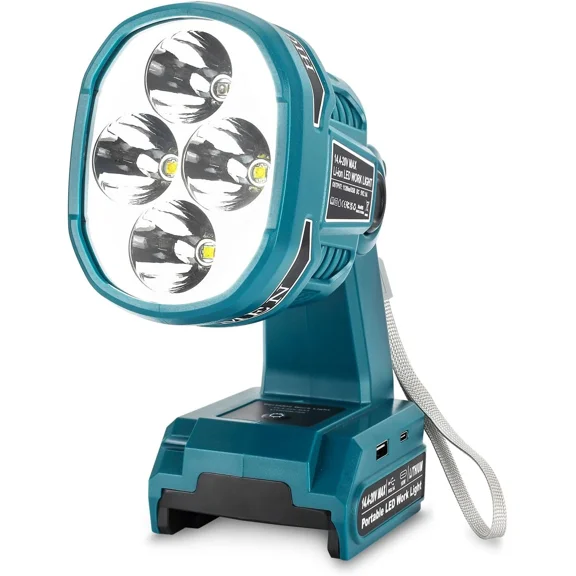 LED Work Light Cordless LED Flashlight for Bosch 18v GBA Battery 22W For Camping