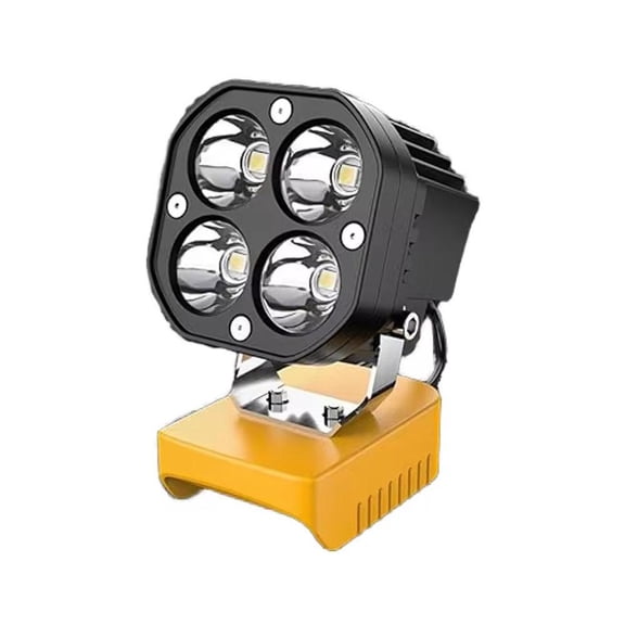 LED Work Light Dewwalt 20V Battery, 40W 6000LM Flashlight, 20V Battery Cordless Work Light 120Adjustable with Voltage Protection for Site and Security