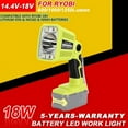thumbnail image 1 of LED Work Light For RYOBI 18V 12W 1250LM Flashlight Spotlight Lamp Emergency Lamp, 1 of 9