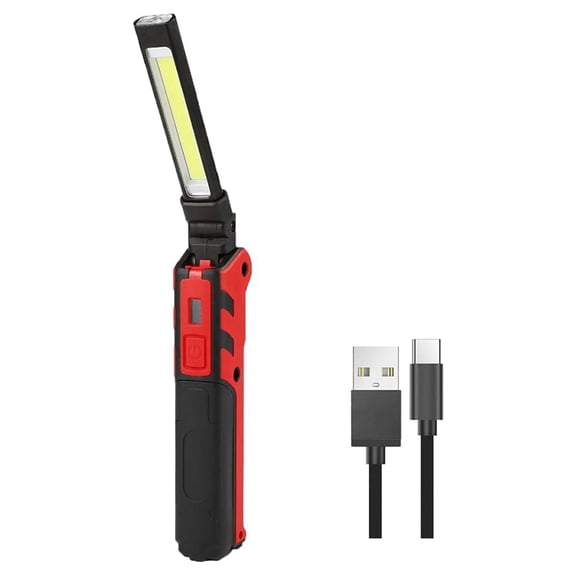 LED Work Light, Rechargeable Magnetic Work Light Handheld Flashlight, Inspection Lamp Grill Light with Magnetic Base