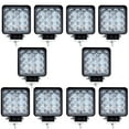 LED Work Lights for STF9 Truck, 4 Inch LED Light Pods 48W Square Work