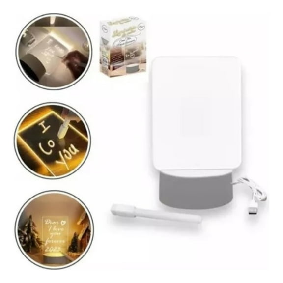 LED desk lamp with screen for creative writing