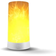 LED flame lamp, USB rechargeable flame night light, waterproof