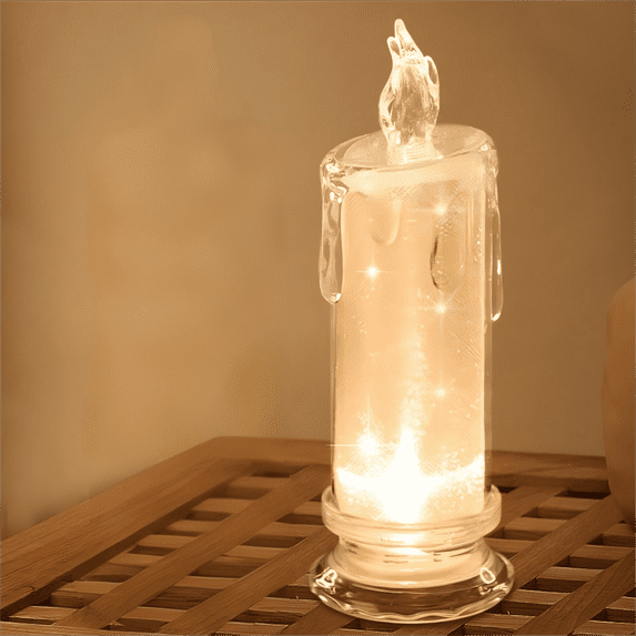 LED flameless Candles (D:2.5" x H:7"),LED Pillar Candles, Battery Included, Velas artificiales para decoracion for Valentine Wedding Birthday Bedroom Decorations