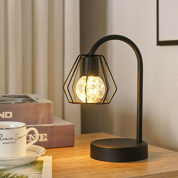 LED iron lamp creative night light, Desk Lamp for Living Room , Touch Lamp Levitating Moon Lamp Led Night Light Lamp Modern Lamp for Bedroom Home Office Decor