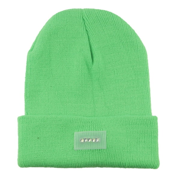 LED light emitting knitted hat warm woolen hat mountaineering camping hat