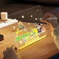 thumbnail image 1 of LED light up acrylic message board Erasable USB Children's Drawing Board DIY Tools for Birthday Gifts Bar Advertising Boards, 1 of 7