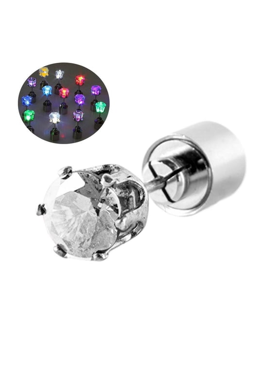 LED lighted earrings Men Women Bar Rave flash party dance holiday M6C8 K8L9