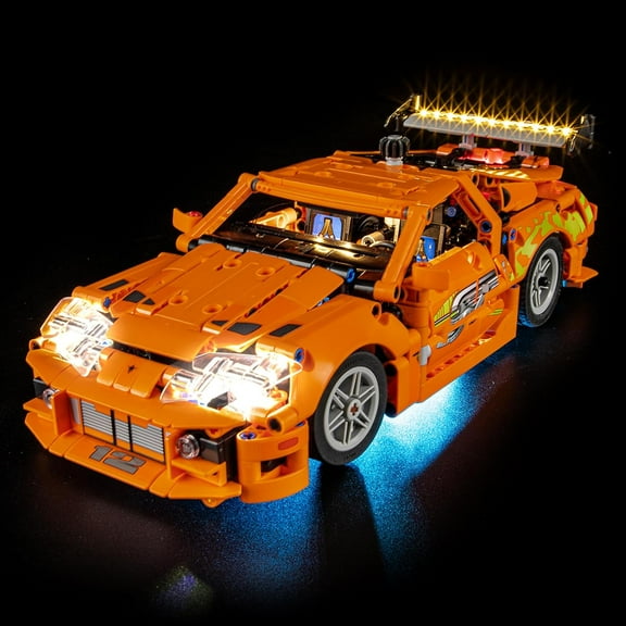 LED lighting kit suit for 42204 Technic Fast and Furious Toyota Supra MK4 Building Blocks Model (Building Set NOT Included)