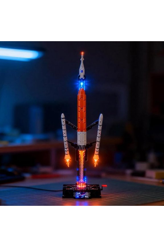 LED lighting kit suit for 42221 Technic NASA Artemis Space Launch System Rocket Building Blocks Model (Building Set NOT Included)