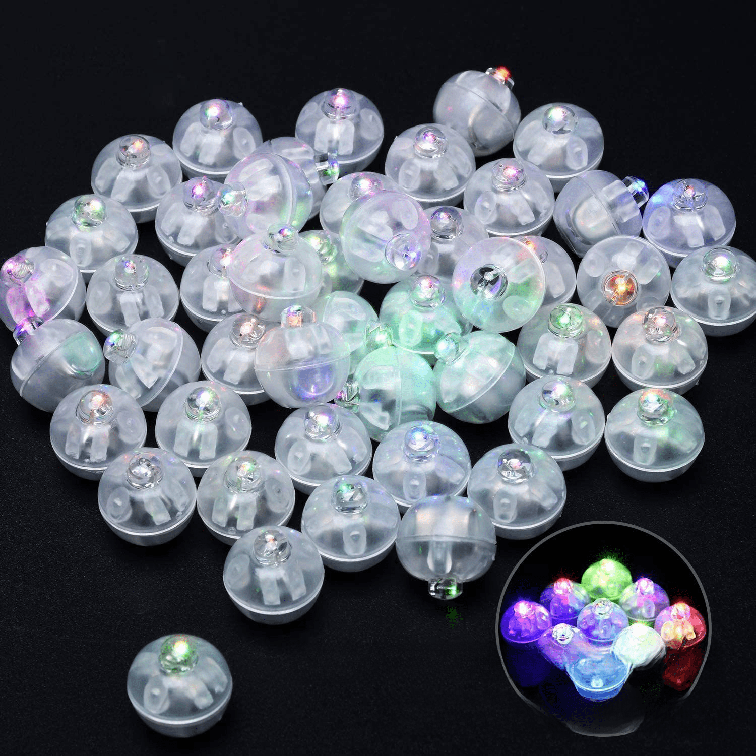 LED luminous Balloon light colorful ball flash Balloon light lawn ...