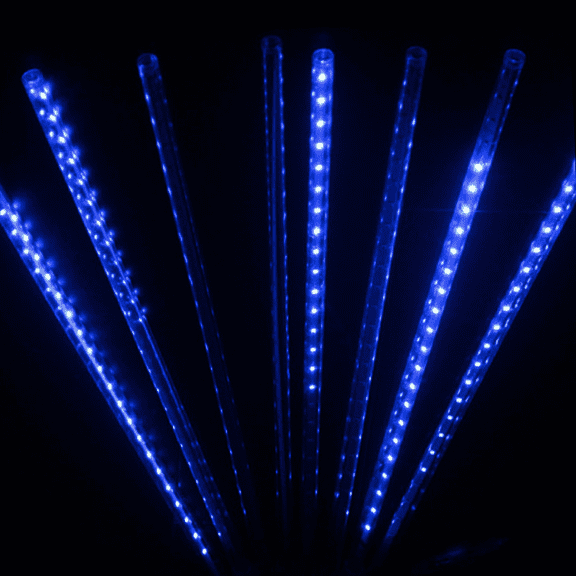 LED meteor shower light 50cm 8tubes 384LED for Christmas tree decoration festival