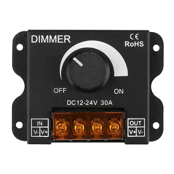 LED soft and hard light strip light with dimmer brightness regulator knob switch