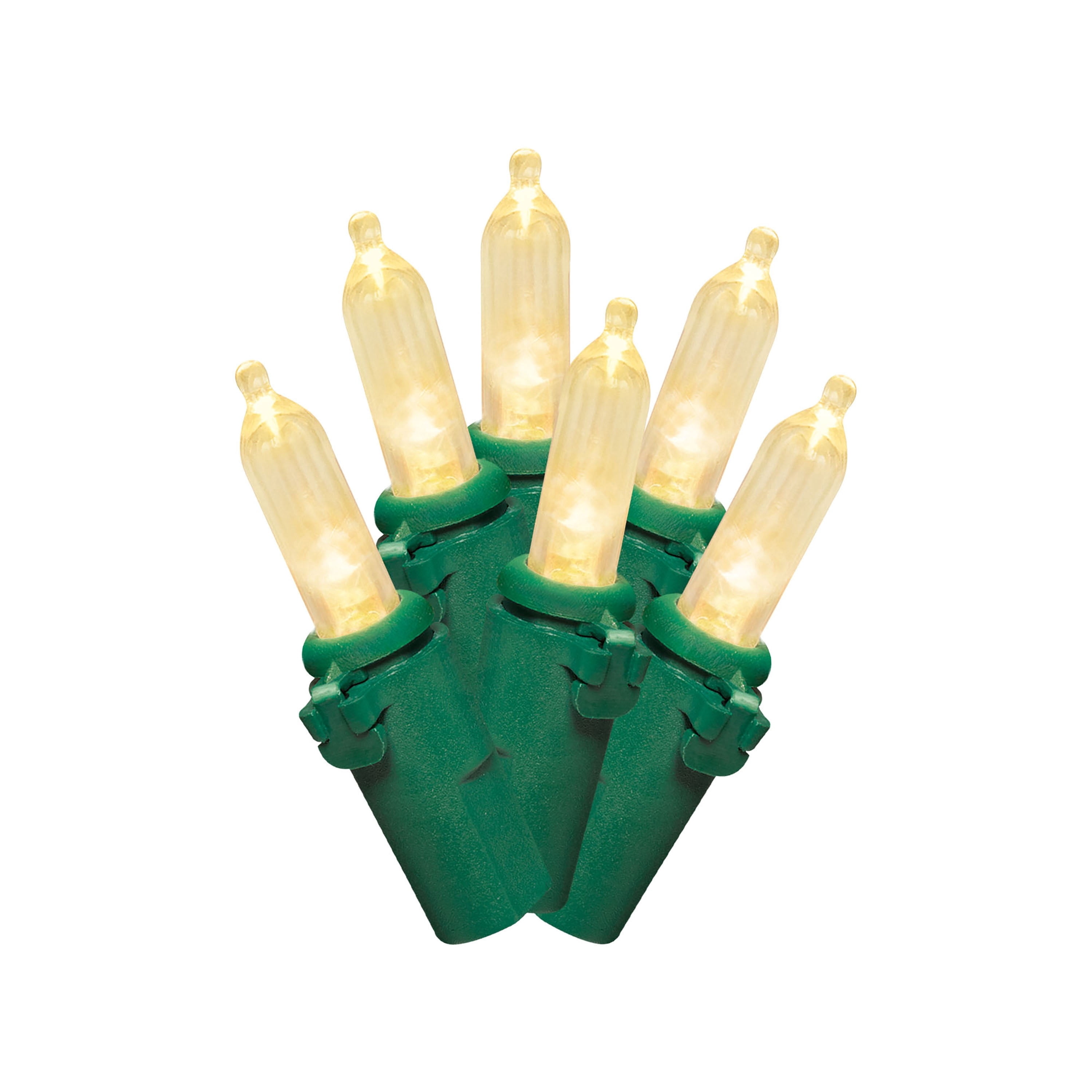 Indoor/Outdoor 200-Count LED 8-Function Sync Mini Christmas String Lights, Warm White, Green Wire, 41.1', by Holiday Time