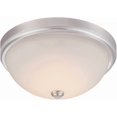 thumbnail image 1 of Hopkins 13.25 in. Modern Satin Platinum Dimmable Integrated LED Flush Mount for Kitchens, 1 of 2