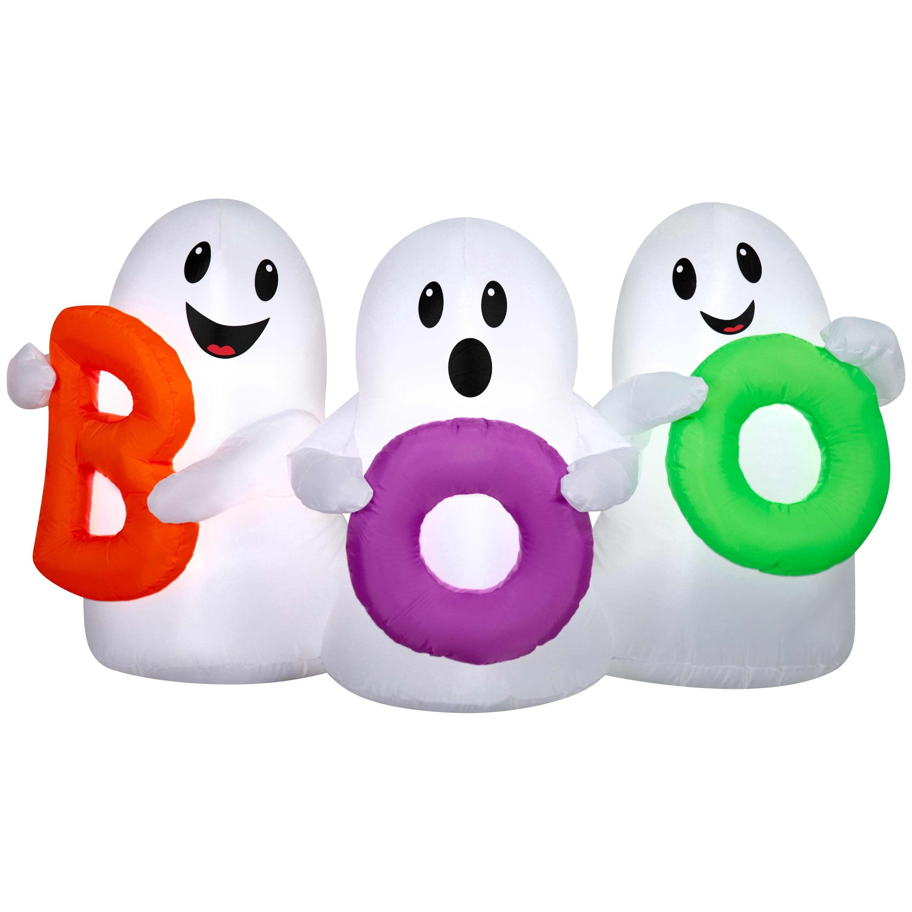 Boo Ghost Trio Airblown Yard Inflatable, Multicolor, 5', Halloween by Way To Celebrate