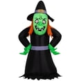 thumbnail image 1 of Scary Witch Airblown Yard Inflatable, Multicolor, 4', Halloween by Way To Celebrate, 1 of 8