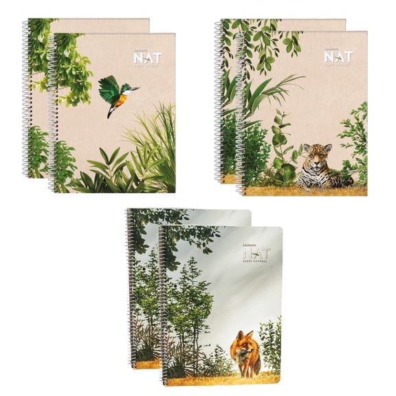 LEDESMA NAT Spiral Lined Notepad - 6 Pack