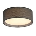 thumbnail image 1 of LEDET 15.7 in. Black Ceiling Light Rattan Weaving Shade Home Decor Pendant Lamp, 1 of 7