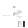 thumbnail image 1 of LEDET 42 in. 3-ABS Blades White indoor Smart Downrod Mounted Ceiling Fan with Remote,for Bedroom Diningroom and Livingroom, 1 of 1