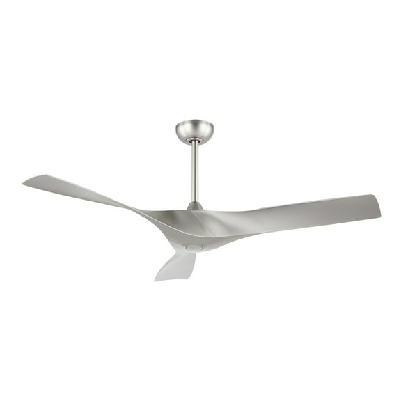 LEDET 52 in. 3-ABS Blades Nickel Indoor Ceiling Fan with Remote