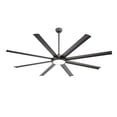 thumbnail image 1 of LEDET 80 in. 8-Aluminum Blades Charcoal Gray indoor LED Ceiling Fan with remote, 1 of 8