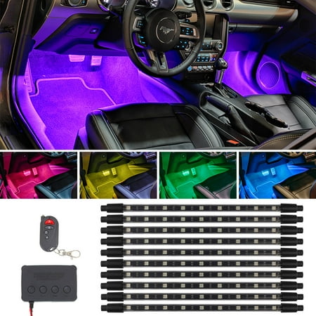 LEDGlow 10pc Expandable Million Color Pro SMD Interior Underdash Lighting Kit