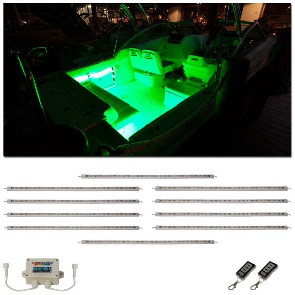 LEDGlow 10pc Million Color LED Boat Deck & Cabin Lighting Kit