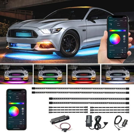 LEDGlow 10pc Million Color SMD LED Underbody and Interior Lighting Kit with Smartphone Control