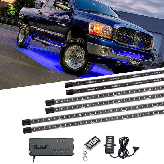 LEDGlow 6pc Million Color SMD LED Wireless Truck Underbody Underglow Lighting Kit