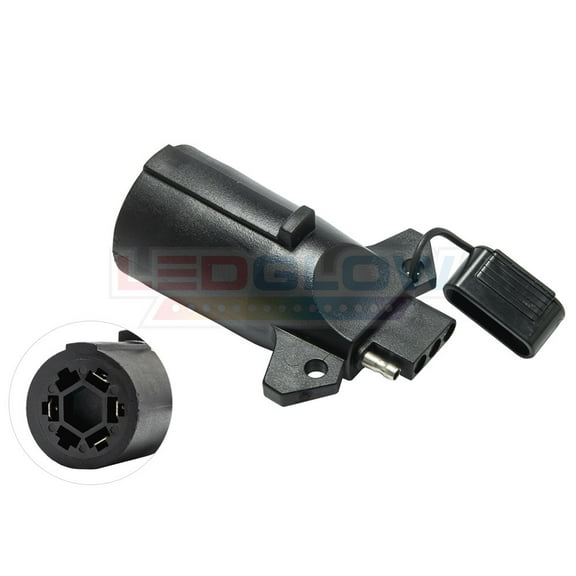 LEDGlow 7 Way to Flat 4 Way Tailgate Trailer Adapter for LED Tailgate Light Bar